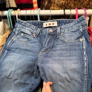 AMO Classic Straight Leg Blue Jeans